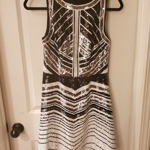 Guess Chevron sequin dress size 2